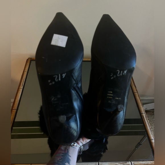 Fur Stillettos w/ Buckling - Picture 2 of 4